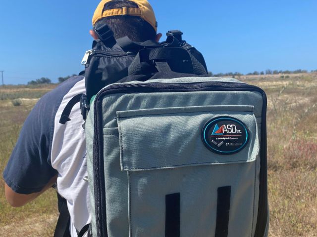 Germán at NCOS using a spectrometer (2022)